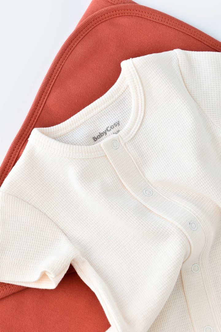 Salopeta cu pantaloni scurti - 100% bumbac organic - , BabyCosy